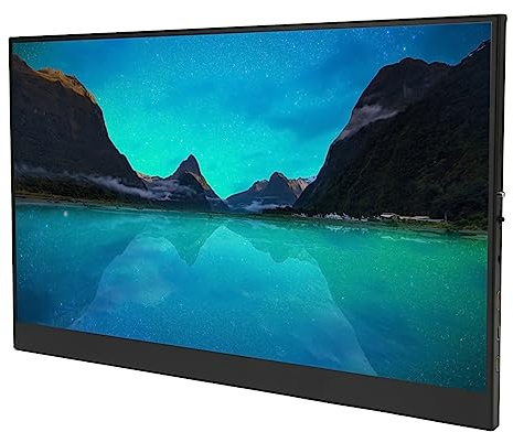 Dpofirs Bärbar skärm, 17 tums pekskärm, 1920 x 1200 144 Hz ögonvårdsskärm typ C spelskärm, dubbel högtalare datorskärm HDMI typ C för bärbar dator PC MAC telefon