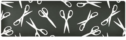 Scheren-Tischläufer-Untersetzer für heiße Gerichte, hitzebeständige Tischsets und wasserdichte Heizmatte für Zuhause, 100 x 30 cm, Dekorationen