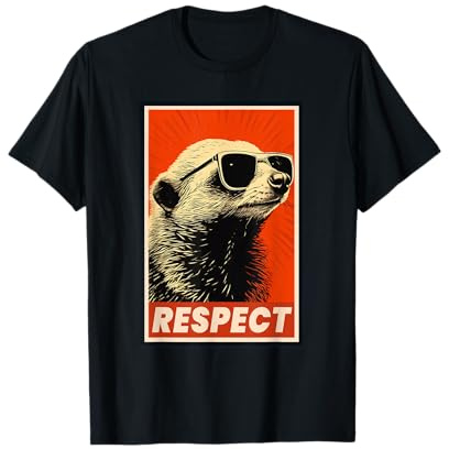 Miele Tasso Animale Rispetto Vintage Retro Maglietta