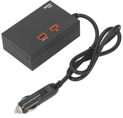 180W 360W Auto Ladegerät QC 3.0 USB Schnell Ladung, Multifunktions-Zigaretten Anzünder Adapter für Limousine, SUV, LKW mit Universellem Gebrauch für Navigation, Auto-Staubsauger
