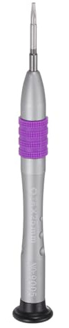 sourcing map Destornillador Torx de precisión T6 con estrella magnética de 6 puntos, mini destornillador estilo bolígrafo con mango antideslizante para gafas, reloj, laptop, electrónico, morado