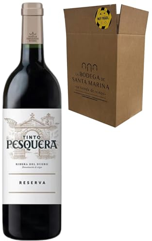 Pesquera Reserva - Vino Tinto Español - Denominación de Origen Ribera del Duero - 750ml - Elaborado con Tempranillo 100% - Maridar con Carnes y Quesos - 1 Botella 75cl
