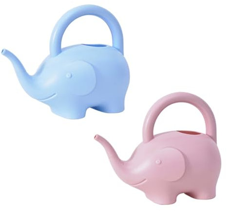 Happyyami 2 Pièces arrosoir éléphant Pot Robinet système Irrigation Distributeur Usine Pouvoir bouilloires saupoudrées Fournitures de Jardinage Enfants arrosant des bouilloires Plastique PE