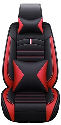 MounSgk Coprisedili per auto adatti per Alfa Romeo Giulietta (940) RZ (162D) MiTo (955) Stelvio (949), materiali di alta qualità, ricambi auto generici, nero rosso