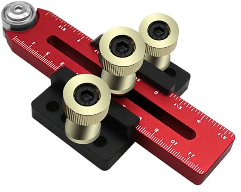 CINTURA GUIDA RIPPING - SAW JIG, strumento di alimentazione per la lavorazione del legno | Guida per seghe regolabili, maschera a strappo per fresatrice, guida per seghe sottili in alluminio