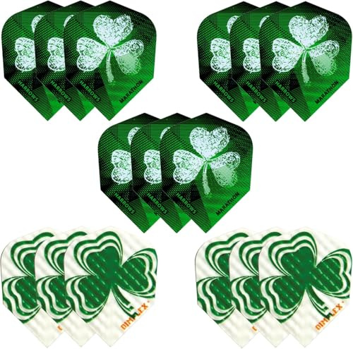 Harrows Darts Flights (15 Flights Total) I 100 Micron Dart Flights I Premium Extra Strong Made in UK I Professional (Ireland)