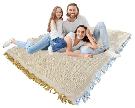 Coperta da parco, coperta da campeggio per dormire all'aperto, morbido tappetino da gioco per famiglia, prato, giardino, viaggi, escursionismo, festival musicali, picnic in spiaggia, feste, cortile