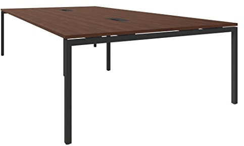 Weber Büro leben GmbH NOVA Tavolo da conferenza, 320 x 164 cm, in noce con elettrificazione, colore struttura: antracite