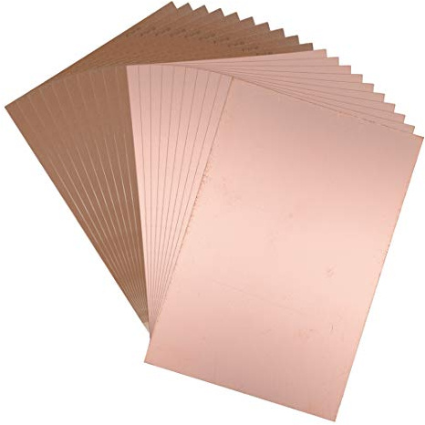 sourcing map 20Stk. kupferkaschierte Laminat Leiterplatte FR4 180x120mm | Einseitige, 7.09x4.72 Zoll, 1.5mm Dicke, DIY Prototyp PCB Tafel Namensschild