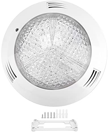 Yuecoom Lámpara subacuática Impermeable IP68,Lámpara LED de Pared para Piscinas AC12V Luz cálida,Luces de la Piscina LED Iluminación de Piscinas Luces LED Sumergibles (18W)
