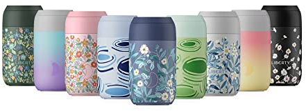 Chilly's Serie 2 Isolierter Kaffebecher - Doppelwandige Tasse mit Deckel - BPA-Freier Edelstahl - Klein Blue Hockney, 340ml