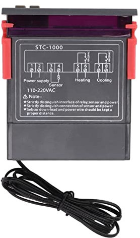 Miokycl Stc 1000 Thermostat Switch Electronic Digital Display Microcomputer Temperature Controller Switch Aquarium Hatching Thermostat 110V‑220V