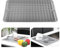 KitchenRaku Tappetino scolapiatti 30x40cm, tappetino per lavello cucina,resistente al calore, per cucina, sottobicchieri in silicone antiscivolo, presine, tovaglietta, ripiano per cucchiai