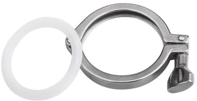 LEFTART 3-Zoll-Sanitär-Tri-Clamp-Klemmen Clover aus Edelstahl 304, for Maschinenhersteller, Ferrule-Mitteltyp, Ferrule-Flansch-Sanitärarmatur