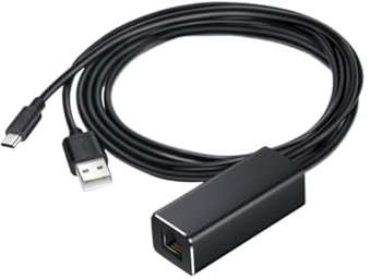 jojofuny Network Card Micro Usb to Ethernet Adapter for Tv Stick Fast Stable Connection