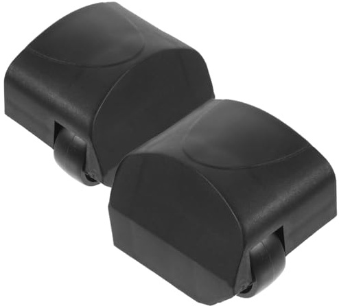 POPETPOP Tapón para Tubo de Bicicleta de Entrenamiento Negro de Plástico Resistente al Desgaste con Rodillo para Reducir Ruido y Proteger el Suelo en Interiores