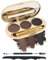 Eyebrow Powder Kit,3 Couleurs Eyebrow Powder Palette,Sourcils Maquillage Longue Tenue Waterproof,Facile a Colorer,Eyebrow Color Poudre Maquillage Shape Natural,With Mirror Brush-03 Brun foncé