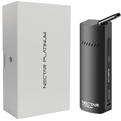 Nectar Platinum Vaporizzatore Erbe | Garanzia di 3 Anni | Vaporizzatore a Convezione con Batteria da 3500 mAh, Estrazione ad Alta Resa, Temperatura di Precisione, Tempo di Riscaldamento Rapido