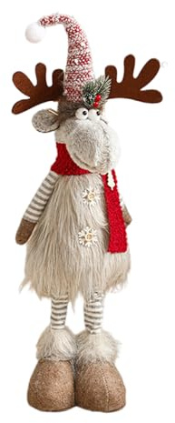 Sofisticata renna natalizia per vetrine, decorazione per ambienti di festival in case e uffici figura di renna per negozi