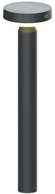 BOLD solcellslampa för gångvägar, 50 cm, med rörelsedetektor, utomhuslampa med rörelsedetektor, infraröd sensor 100° 2–6 m, IP44 väderbeständig, kanongrå