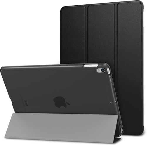 TXWLLIU Custodia per iPad Air 10,5 Pollici 2019 (3a Generazione) & iPad Pro 10,5 Pollici 2017, Custodia Protettiva Ultra Sottile e Leggera, Sospensione/Riattivazione Automatica, Nero
