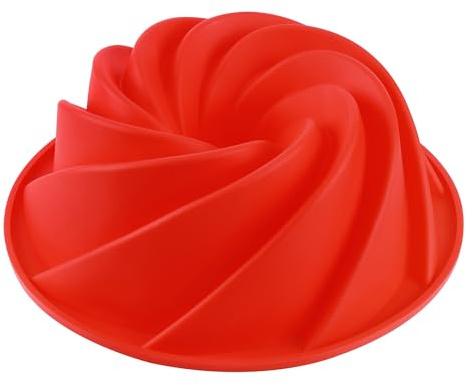 HO-SFSM Gugelhupfform Silikon, Silikonbackform, Kuchenbackformen | Silikon, Antihaft, Temperaturbeständig, für Kuchen, Götterspeise, Brot