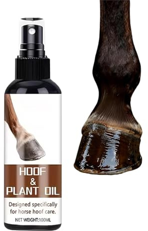 Dybnuhoc Huile de sabot nourrissante - 100 ml - Spray d'huile à absorption rapide et hydratante - Baume de soin pour les sabots - Pour soins et santé dans la cour, l'écurie, le ranch, la grange