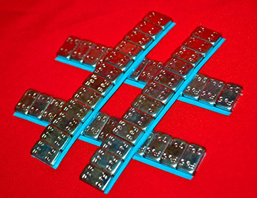 Walthart1928 GERMANY 100 St. KLEBEGEWICHTE 12x5g Auswuchtgewichte 6Kg Kleberiegel Verzinkt Abrisskante Wuchtgewichte auswuchten Alufelge