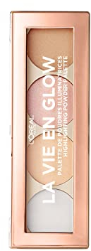 L'Oréal Paris La Vie en Glow Palette Illuminanti Viso, Texture Leggera, Facile da Applicare e da Stendere, 02 Eclat Froid