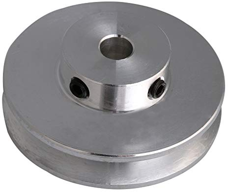 41x16x6 MM Silber Aluminiumlegierung Einzelnut 6 MM Feste Laufrolle für Motorwelle 3-5 MM PU Rundriemen