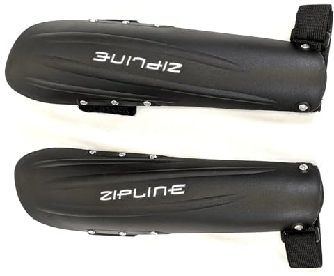Zipline Ski Forearm Guards for Ski Racers - Premium Downhill Ski Poles Protector, Essential Ski Race Gear for Enhanced Safety and Performance, Ideal for Competitive Skiers (Black)