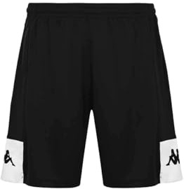 Kappa Short Daggo pour Homme, Noir/Blanc, S