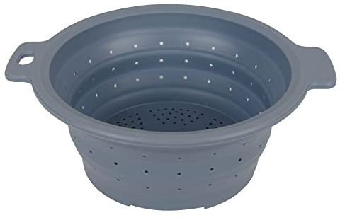 BIRAMBEAU – Utensilios de cocina – Colador plegable retráctil de silicona, 26 cm de diámetro, 2 tamaños diferentes, ideal para ahorrar espacio