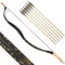 SHARROW Traditioneller Bogen Recurve Bogen und Pfeile Set Langbogen 20-50lbs Handgemacht Holzbogen Reiterbogen Sportbogen Jagdbogen für Erwachsene und Anfänger (50lbs, Typ 4)
