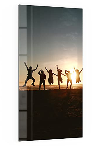 DEQORI Quadro in vetro personalizzato | immagine propria su vetro acrilico | verticale un pezzo 50 x 100 cm | Foto regalo | Murale per soggiorno, camera da letto, corridoio e cucina | Decorazione da