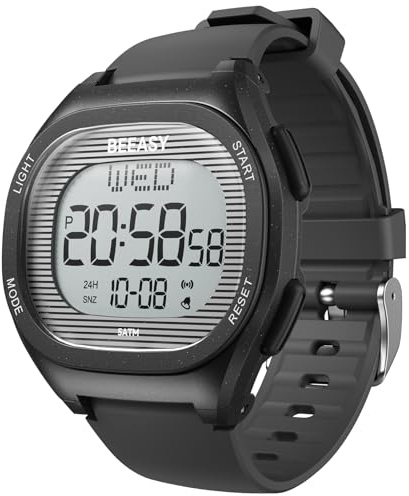 Beeasy Watch for for Kids 8-12 Boys Girls Digital Watch Multifunctional 5ATM Waterproof Alarm Calendar Chronograph LED Wrist Watch for Children Student Gift Idea (Black)