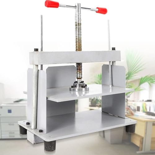 Cashwise Manuelle Papierpresse Maschine, A4 A3 Stahl Buch Notizen Rechnung Presse Buchbinderei Büro Buchbinder Abflachung Maschine 3306lbs (1500kg) Druck,A3