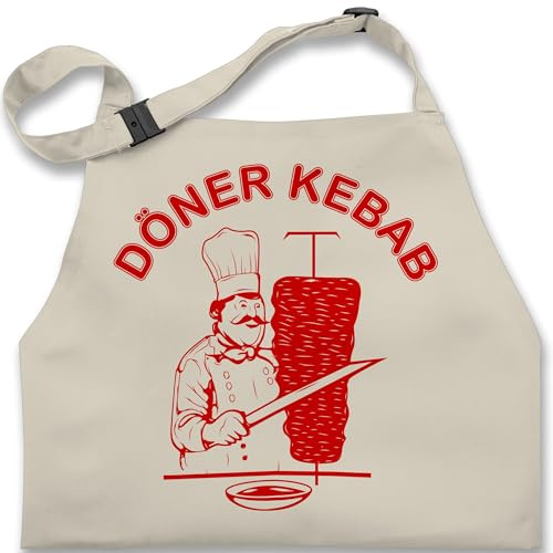 Shirtracer - Kinderschürze Schürze Kinder Jungen Mädchen - Karneval & Fasching - Original Döner Kebab Logo I Döner Kebap I Döner Geschenke