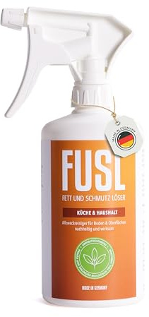 FUSL Allzweckreiniger – Kraftvoll gegen Flecken & Schmutz in Küche & Haushalt | Umweltfreundlich | Geeignet für diverse Oberflächen 500ml