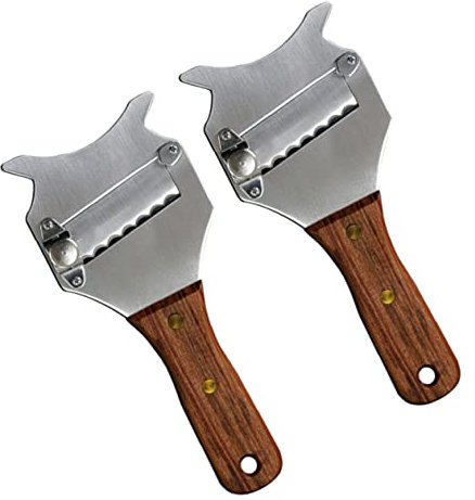 OKUMEYR 2pezzi Affettatrice Formaggio Taglierina e Rasoio Cioccolato Multifunzionale Grattugia Da Cucina Resistente e Antiruggine Per Formaggio e Cioccolato