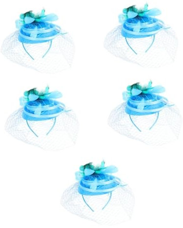 FRCOLOR 5stücke Tea Party Fascinator Hut Haaraccessoire Mit Abnehmbarem Clip Und Plume Vielseitig Einsetzbar Für Hochzeiten Cocktailpartys Und Festliche Anlässe