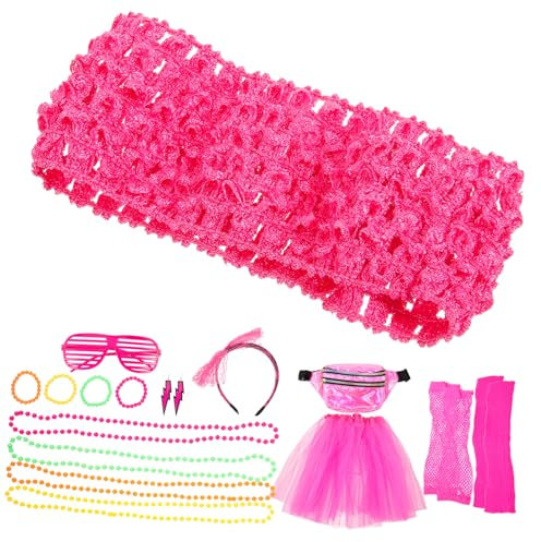 CATIEBYE Jahre-kostüm Damen Mit Halskette Und Armband Für Abschlussballkostüm Und Retro-party-outfit