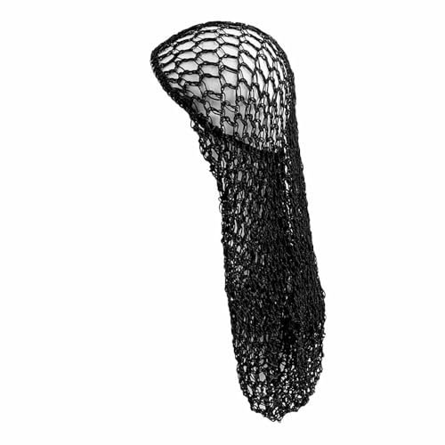 BrightGlow Haarnetze Häkeln Haarnetz Zum Einnähen Langes Haar Snood Haarnetz zum Schlafen Nachtschlafmütze Schlaf-Haarnetz Wiederverwendbar Schlafmütze Lange Haare Haarnetze Schwarz Einheitsgröße