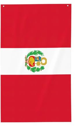 Bandera de Perú para jardín, granja, patio, exterior, decoración de verano, otoño, invierno y primavera