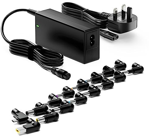 Zolt 90W Universal Laptop Charger for Lenovo HP Dell Asus Acer Samsung Toshiba Chromebook Notebook Ultrabook Power Supply, 16 Tips