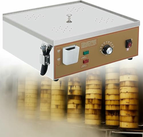 Vaporera eléctrica de 2/4/6 orificios, vaporera comercial para panecillos y alimentos,vaporera de acero inoxidable con alarma de cocción en seco para restaurantes,bufés y tiendas en casa,Four-Hole