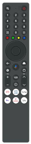 Replacement RC833A Voice Remote Control Compatible With TCL MiniLED TV | Compatible with 55T8C-UK 65T8C-UK 75T8C-UK 85T8C-UK 55Q6C-UK 55C6KS-UK 55Q7C-UK 55V6C-UK