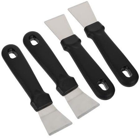 POPETPOP 4pezzi Raschietto Per Ghiaccio Per Frigorifero Pala Per Ghiaccio Raschietto Per Pala Per Rimozione Per Congelatore Sbrinatore Portatile in Acciaio Inox