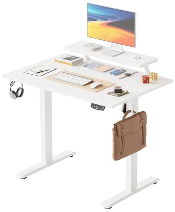 Agilestic Bureau réglable en Hauteur électrique avec Support écran