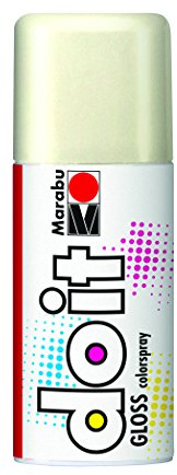 Marabu 21072006471 - Do it Gloss glanz weiß, Colorspray auf Acrylbasis, hochglänzend, sehr schnell trocknend, wetterfest, lichtecht, hochbrillante, 150 ml Sprühdose